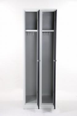 Stahl-Kleiderspind - Abteilbreite 30 cm- Gesamtbreite 60 cm- 2 Drehriegel für 2 Personen - anthrazite Türen - der Klassiker - der Schöne- sofort lieferbar - Preisschlager !